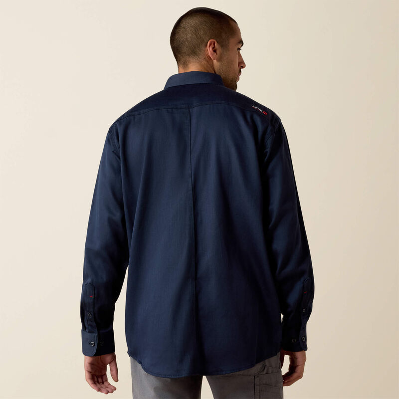 ARIAT MNS FR SOLID WORK SHIRT NAVY Howard