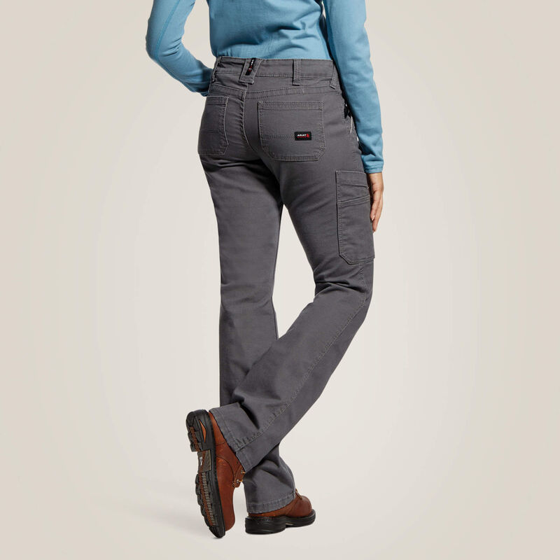 ARIAT Women's FR Stretch DuraLight Canvas Stackable Straight Leg Pant Howard