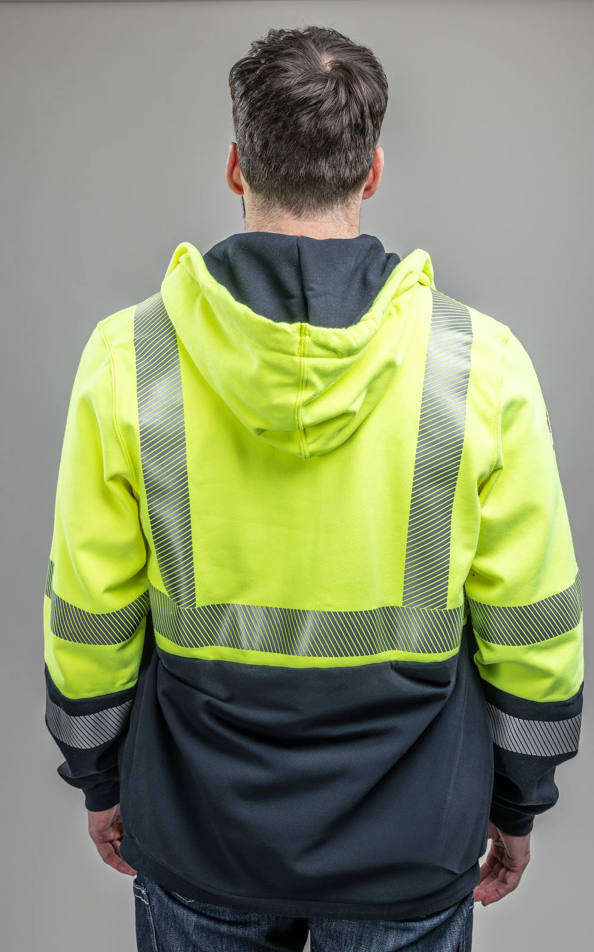 DRIFIRE® FR Hi-Vis Hybrid Zip Hoodie Class 3 CF
