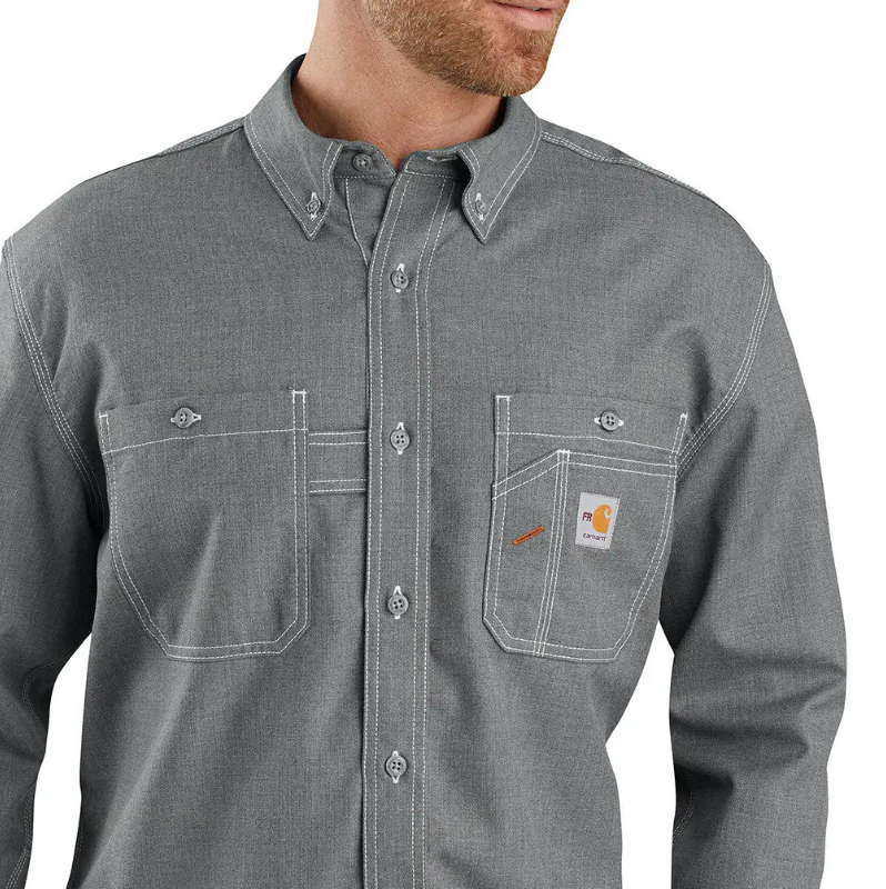Carhartt FR Force Sun Defender™ LS Shirt Grey Howard