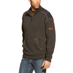 ARIAT MNS FR POLARTEC 1/4 ZIP FLEECE BLACK