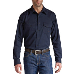 ARIAT MNS FR SOLID WORK SHIRT NAVY