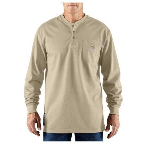 Carhartt FR Force Cotton LS Henley Gore