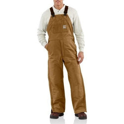 Carhartt FR Duck Bib Lined Brown Overall