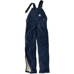 Carhartt FR Duck Bib Lined Dark Navy Overall